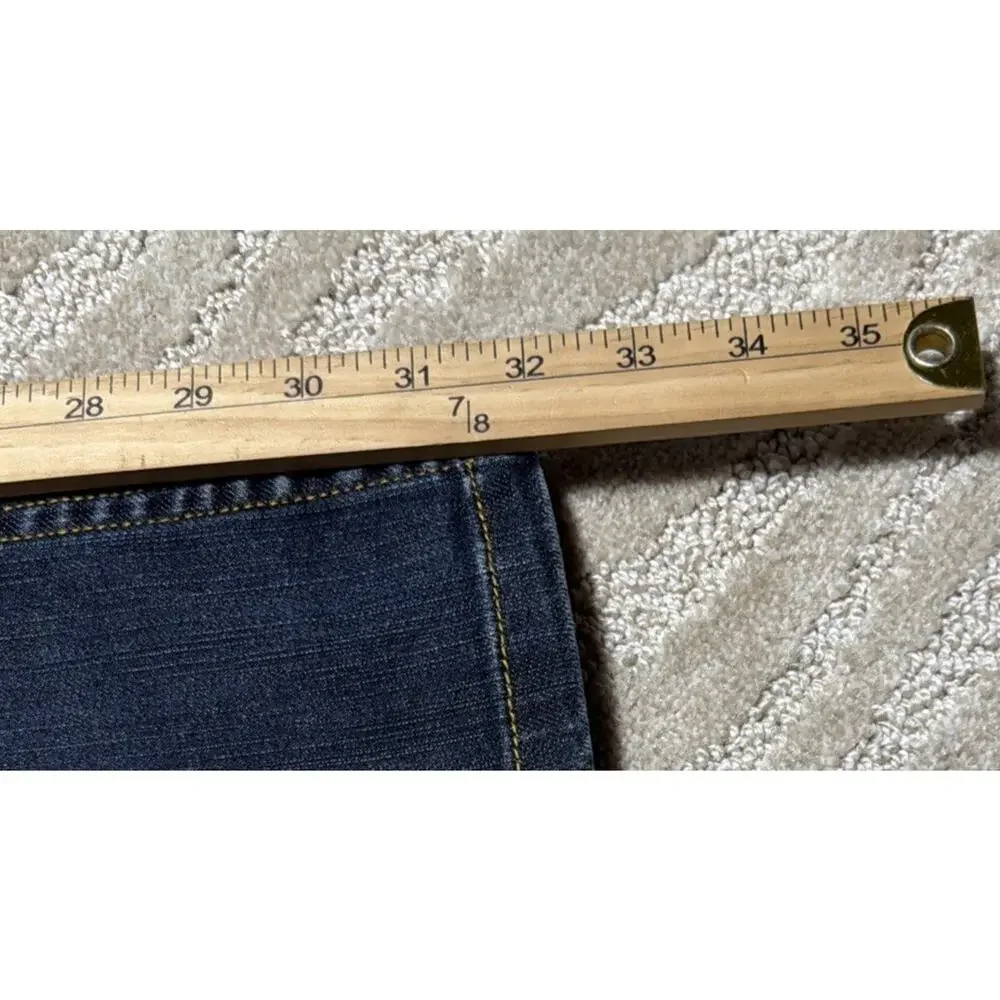 Michael Kors Y2K Studded Flap Pocket Denim Blue Jeans Bootcut Women’s 10 Stretch